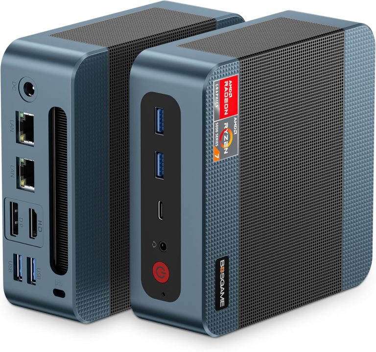 P3 Lite Mini PC Ryzen 7 6800H Mini Computers (8C/16T, up to 4.7GHz) 24GB DDR5, 1TB M.2 SSD, Quad Display Desktop Gaming PC, Pre-in Windows 11 Pro, Dual LAN Ports, WiFi 6E, BT 5.2