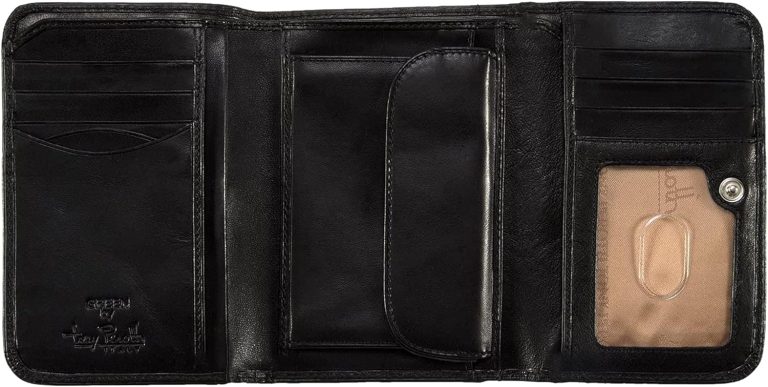 Tony Perotti Italian Men’s Wallet With Coin Pocket – Trifold Wallets for Men With Change Pocket – Eco-Friendly Tanned Full Grain Leather Wallet Made in Italy