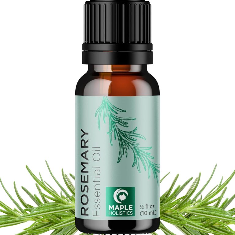 Pure Rosemary Essential Oil for Aromatherapy – Undiluted Rosemary Oil for Hair Skin and Nails – Rosemary Essential Oil for Diffusers Plus Hair Oil for Enhanced Shine Cleansing and Dry Scalp Treatment