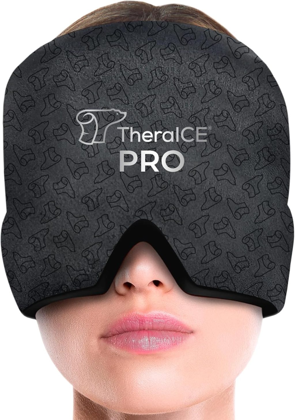 TheraICE Migraine Relief Cap PRO, Headache Relief Cap, Ice Face Mask, Cold Compress Head Wrap for Tension Headache Relief, Stress & Hangover, FocusZone Technology Provides Extra Cooling & Pressure TheraICE Migraine Relief Cap PRO, Headache Relief Cap, Ice Face Mask, Cold Compress Head Wrap for Tension Headache Relief, Stress & Hangover, FocusZone Technology Provides Extra Cooling & Pressure
