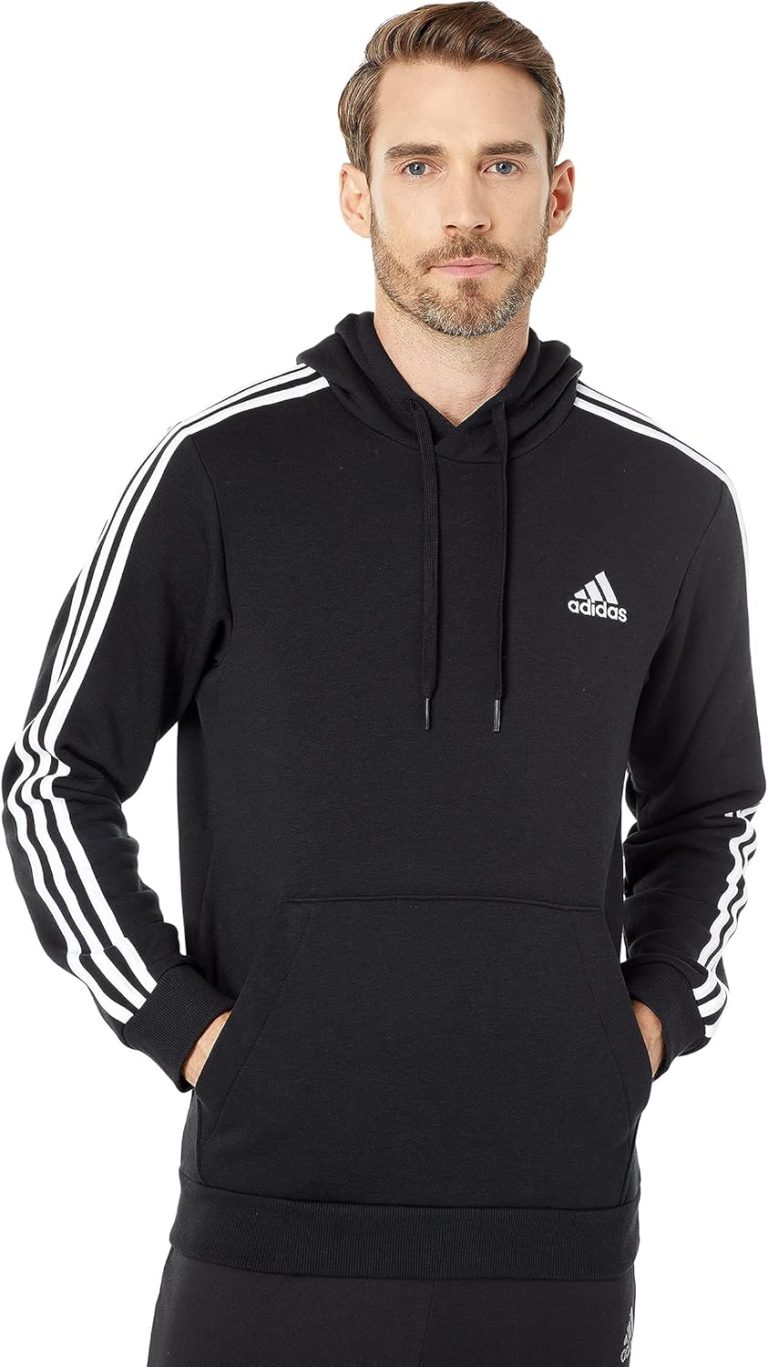 adidas Men’s Essentials Fleece 3-Stripes Hoodie