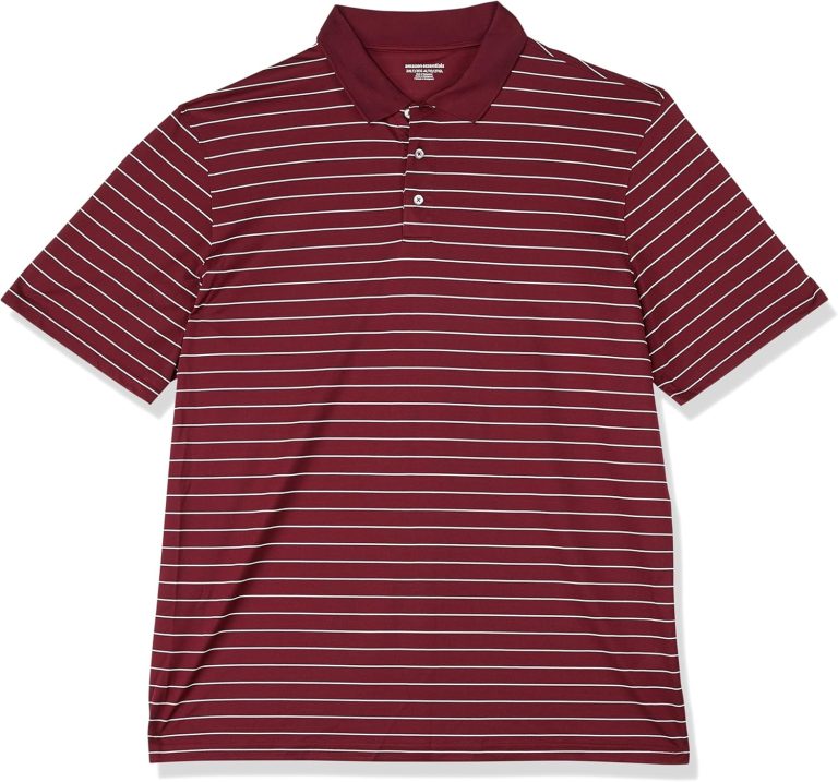 Amazon Essentials Men’s Golf Polo Shirt, Quick Dry, Short Sleeve