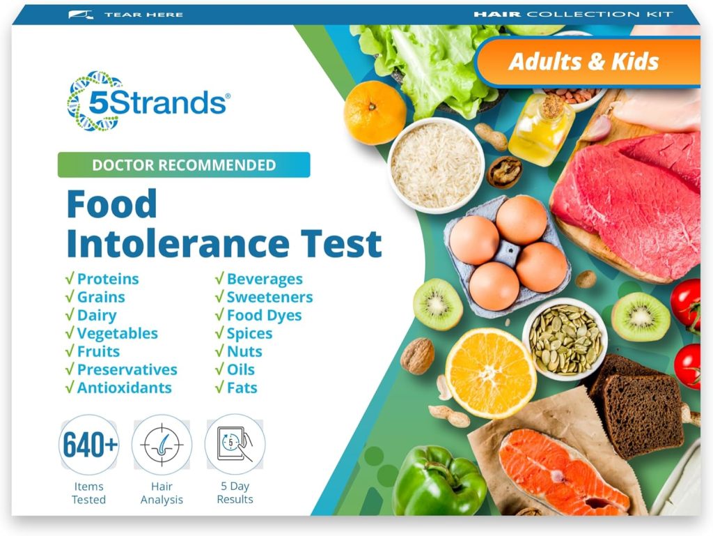 5Strands Food Intolerance Test, 650 Items Tested, Food Sensitivity at Home Test Kit for Adults & Kids, Accurate Hair Analysis, Results in 5 Days 5Strands Food Intolerance Test, 650 Items Tested, Food Sensitivity at Home Test Kit for Adults & Kids, Accurate Hair Analysis, Results in 5 Days