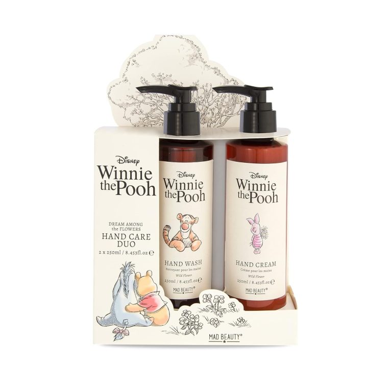 MAD Beauty Disney Winnie the Pooh Hand Wash & Hand Cream Duo | Tigger & Piglet Wildflower Scented | Cruelty-Free | Skincare Gifts for Women, Adults, and Kids
