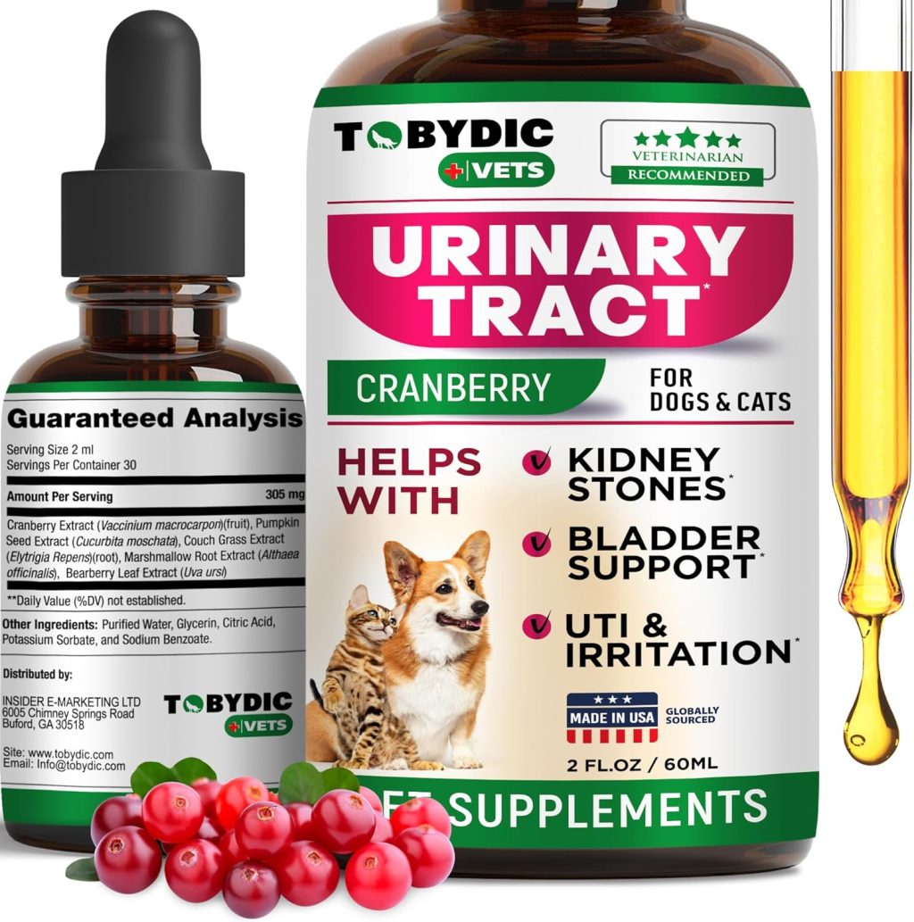 Cat & Dog Natural UTI Medicine & Urinary Tract Infection Treatment with Cranberry – Kidney + Bladder Support Supplement – Best Prevention for Urine Incontinence & Bladder Stones – Pet Renal Health Cat & Dog Natural UTI Medicine & Urinary Tract Infection Treatment with Cranberry – Kidney + Bladder Support Supplement – Best Prevention for Urine Incontinence & Bladder Stones – Pet Renal Health
