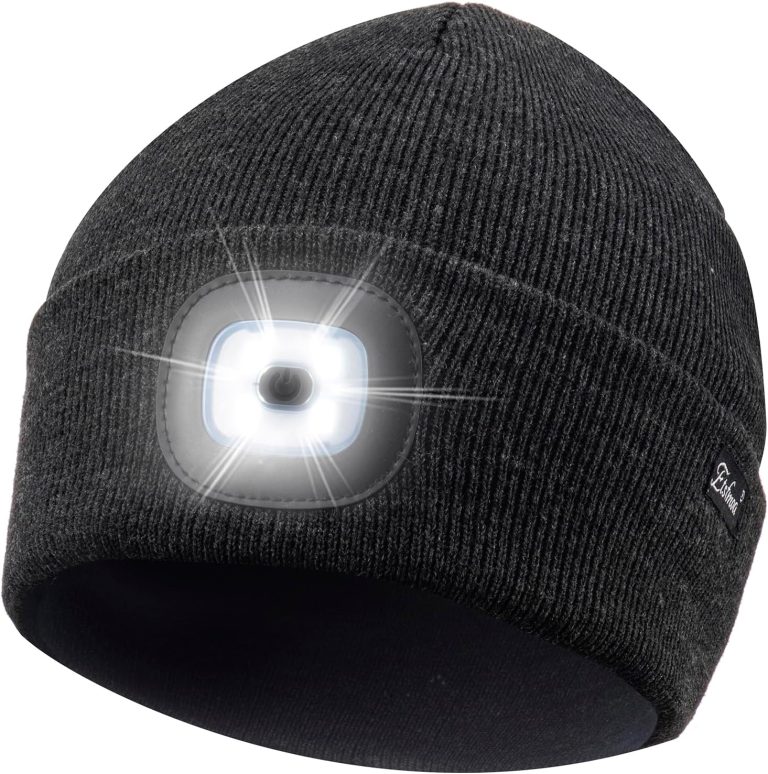 Etsfmoa Unisex Beanie with The Light Gifts for Men Dad Father USB Rechargeable Caps