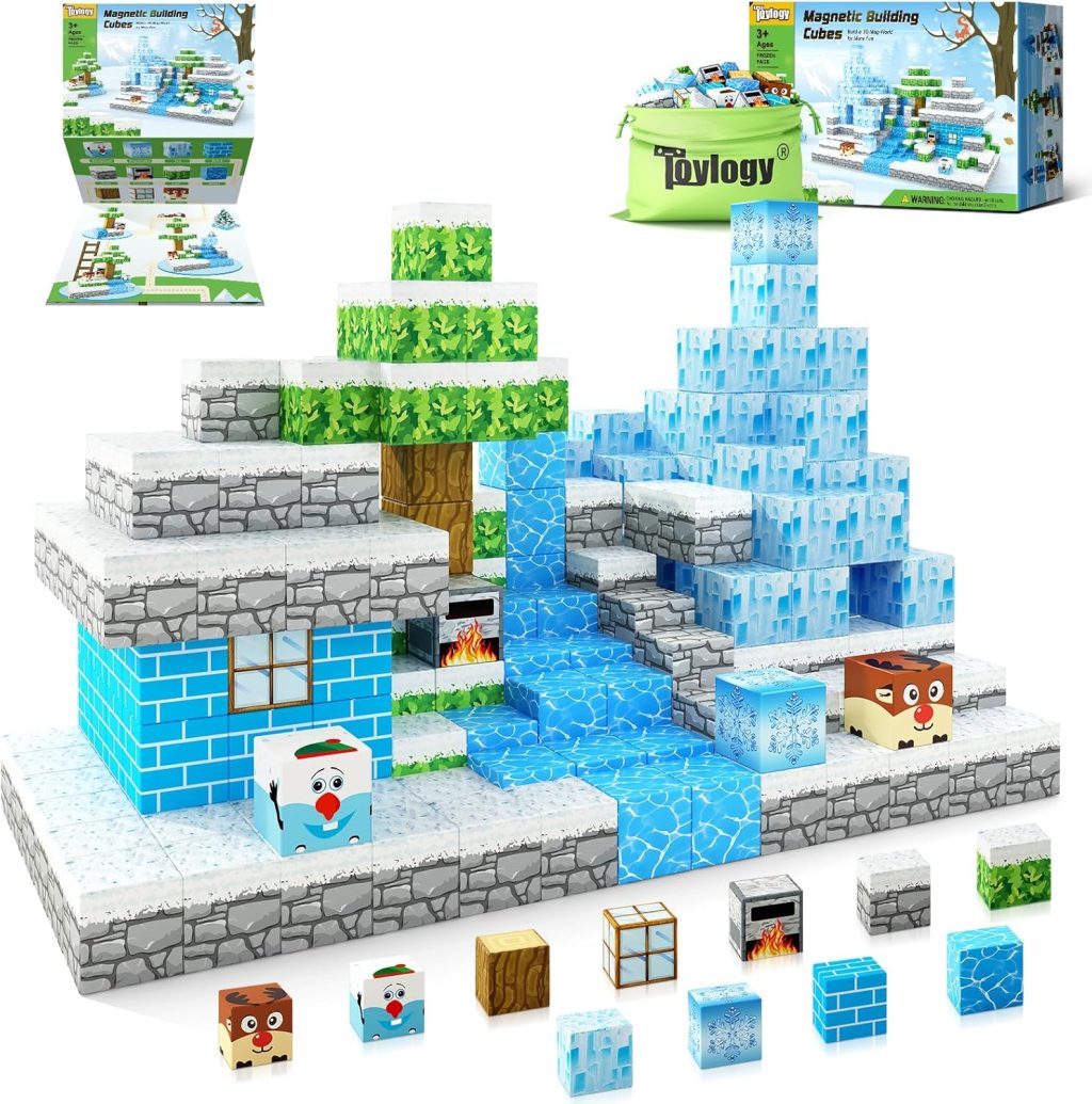 Magnetic Blocks-Build Mine Magnet World Frozen Edtion,Toys for Girls Age 3 4 5 6 7 8 Princess Castle STEM Sensory Kids Games Toys for Toddler Christmas Birthday Gifts for 3+ Years Old Girls & Boys Magnetic Blocks-Build Mine Magnet World Frozen Edtion,Toys for Girls Age 3 4 5 6 7 8 Princess Castle STEM Sensory Kids Games Toys for Toddler Christmas Birthday Gifts for 3+ Years Old Girls & Boys