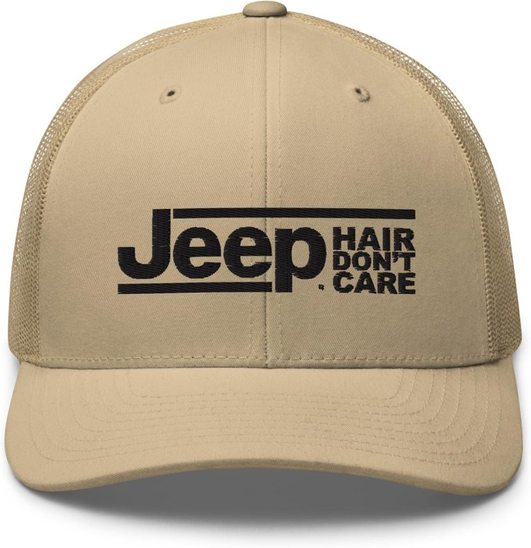 Jeep Hair Don’t Care Retro Trucker Hat – Officially Licensed