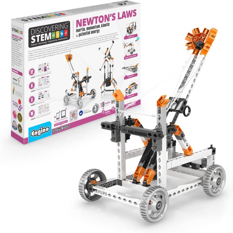 Engino- STEM Toys, Construction Toys for Kids 9+, Newton’s Laws Inertia, Kinetic & Potential Energy, Educational Toys, STEM Kits, Gifts for Boys & Girls (8 Model Options)