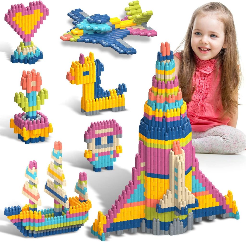 Kids 1120pcs Building Blocks Set Educational STEM Building Toy, Construction Block Toys Set Learning Playset Kit for Boys Girls, Child Brain Development Preschool Kindergarten Toy Age 3+ Kids 1120pcs Building Blocks Set Educational STEM Building Toy, Construction Block Toys Set Learning Playset Kit for Boys Girls, Child Brain Development Preschool Kindergarten Toy Age 3+