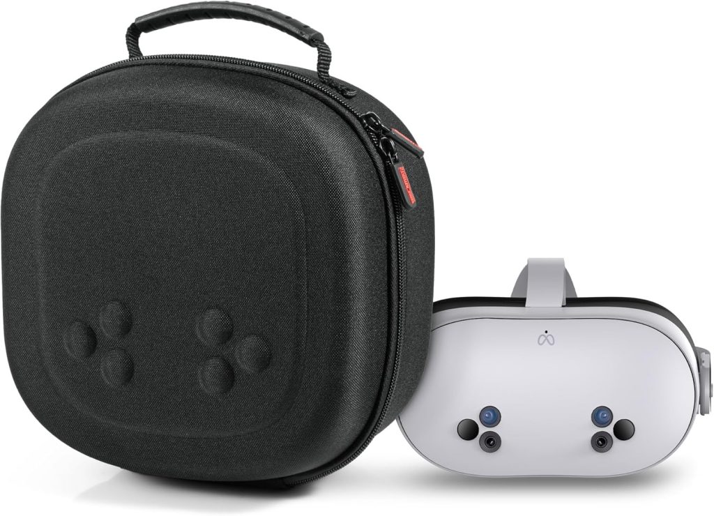 DEVASO Hard Carrying Case for Meta Quest 3S, VR Gaming Headset and Touch Controllers Accessories Travel Case, Small Hard Shell Storage Case for Oculus Quest 3S/Quest 3/Vision Pro, Black DEVASO Hard Carrying Case for Meta Quest 3S, VR Gaming Headset and Touch Controllers Accessories Travel Case, Small Hard Shell Storage Case for Oculus Quest 3S/Quest 3/Vision Pro, Black