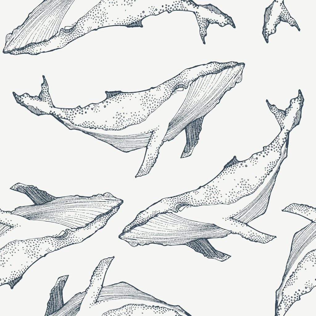 Walls By Me Peel and Stick Navy Fish Nautical Removable Wallpaper 8098-2ft x 8.5ft (61x260cm) Walls By Me Peel and Stick Navy Fish Nautical Removable Wallpaper 8098-2ft x 8.5ft (61x260cm)
