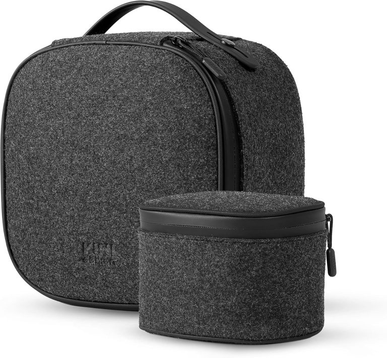 KIWI design P4 Carrying Case Compatible with Meta Quest 3S/3/2/Vision Pro Original Strap and Touch Controllers Accessories, Suitable for Travel and Home Storage